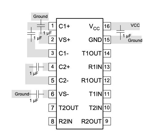 Sơ đồ mạch MAX232EPE