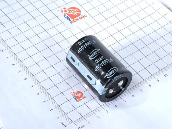 YST 680µF – 400V – Tụ hóa  35x50mm tháo máy