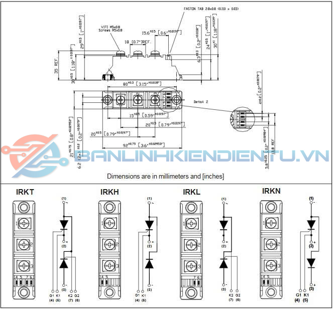 Kích thước IRKH91-16