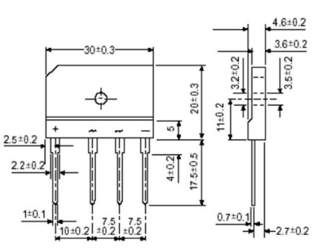 Kích thước GBJ15J