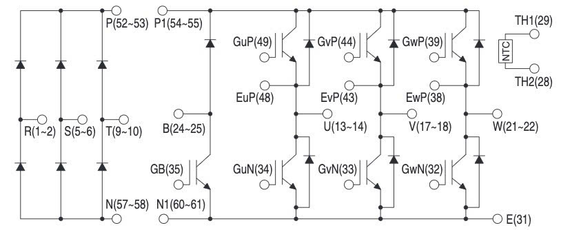Sơ đồ mạch CM75MX-24A