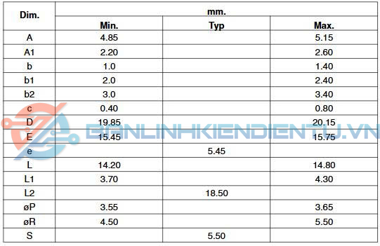 Kích thước BUV48A