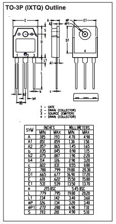 Kích thước IXTQ76N25T