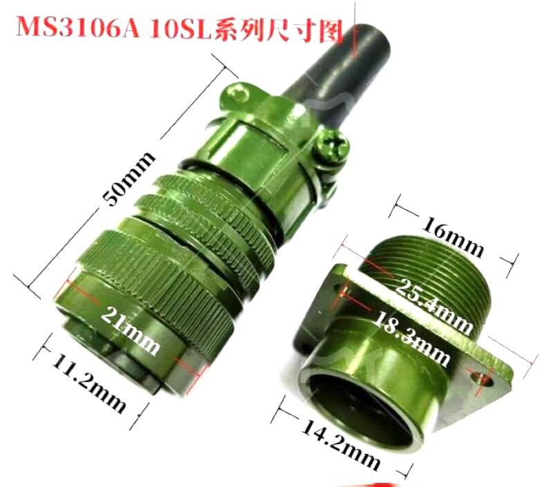 MS3106A10SL-4S kích thước