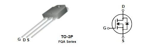 Sơ đồ chân và sơ đồ cấu tạo FQA90N08