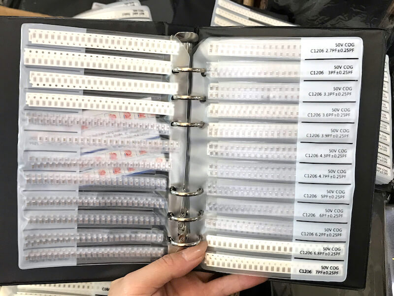 Sách tụ điện 1206 80 loại tụ điện, mỗi loại 50 chiếc