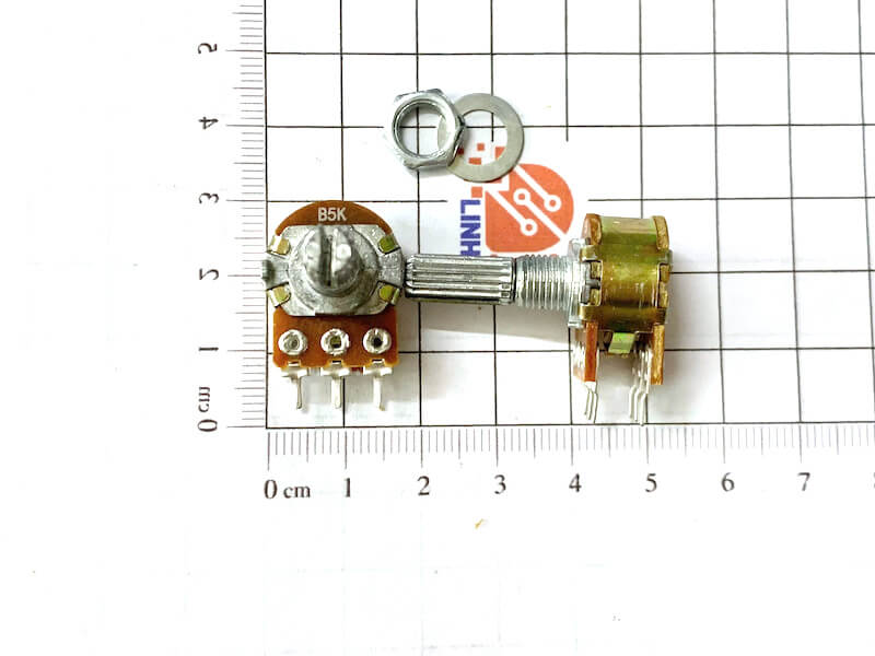 Biến trở đôi B5K WH148 5K 6 chân cán dài 20mm