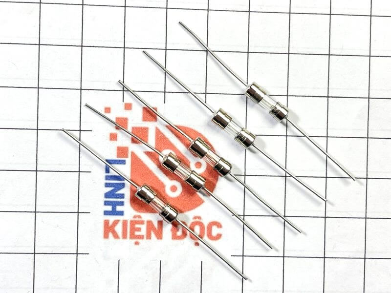 Cầu chì thủy tinh 0.5A 250V 3.6x10mm loại chân hàn