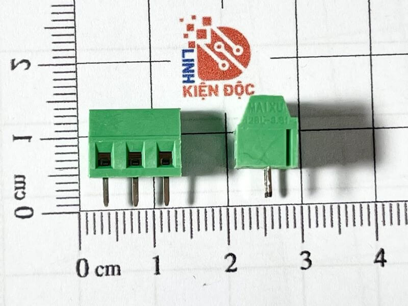 Cầu đấu Terminal KF128 3P 3.81mm chân vuông đồng thẳng 3 chân