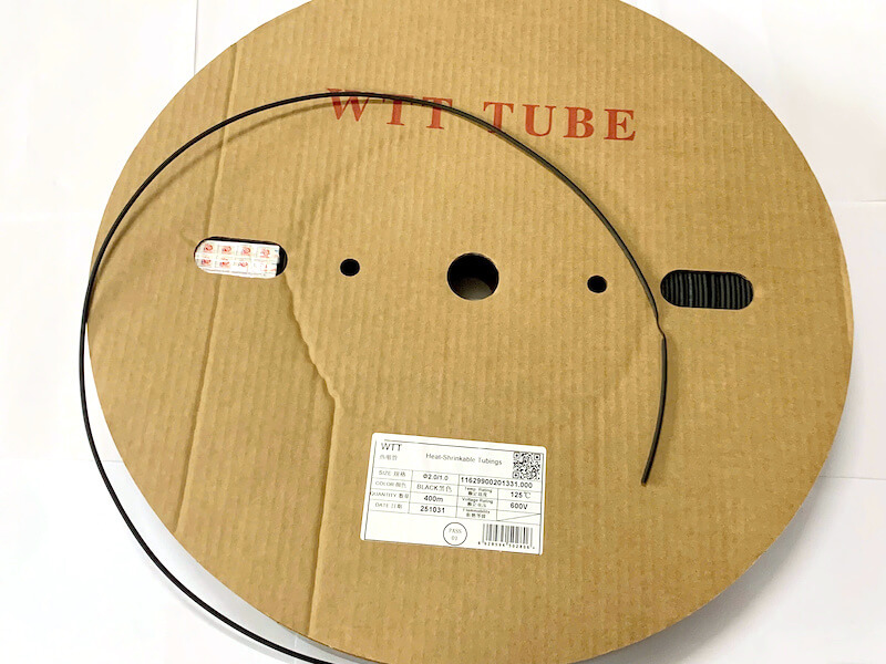 Ống gen co nhiệt bằng nhựa (polyolefin) phi 2mm dài 1m