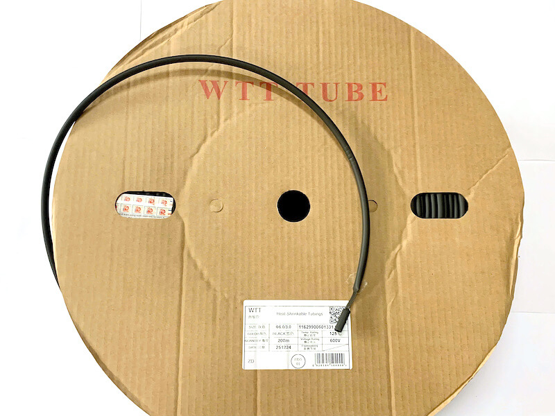 Ống gen co nhiệt bằng nhựa (polyolefin) phi 6mm dài 1m