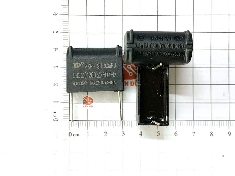 Tụ bếp từ MKP X2 630V 0.3uF chân đứng nhập khẩu