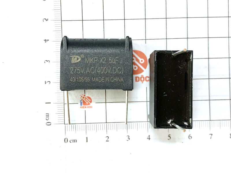 Tụ bếp từ MKP X2 275V 5uF chân đứng nhập khẩu