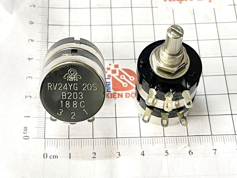 Biến trở đôi TOCOS RV24YG 20S B203 20K 2W