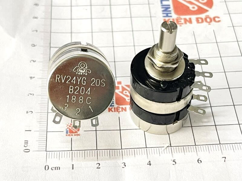 Biến trở đôi TOCOS RV24YG 20S B204 200K 2W