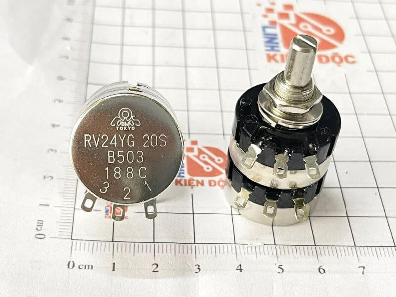 Biến trở đôi TOCOS RV24YG 20S B503 50K 2W
