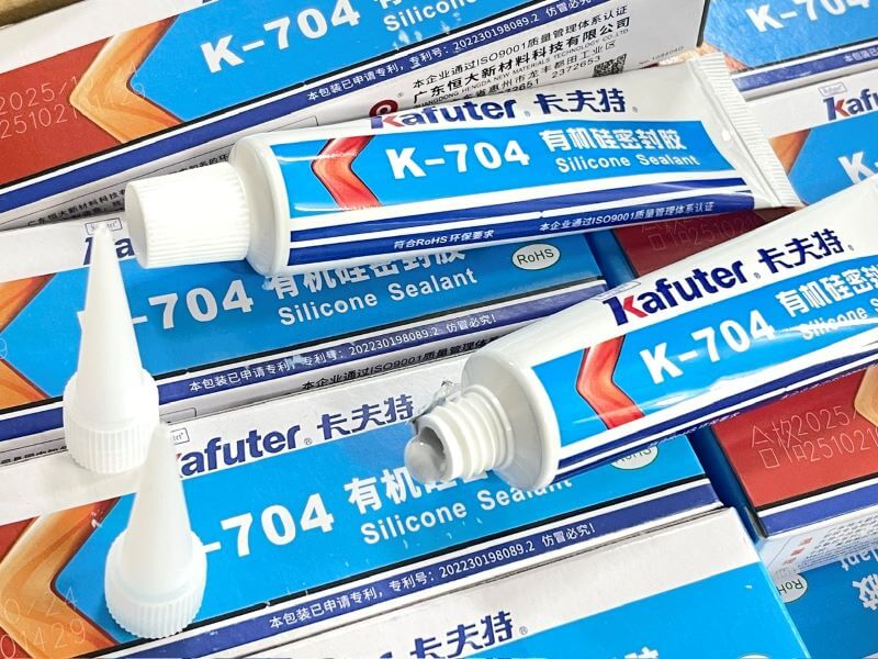 Keo Silicon tản nhiệt Kafuter K-704 cách điện ,chịu nhiệt, chống nước màu trắng sữa 45g