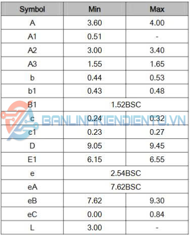 Kích thước AP8022M