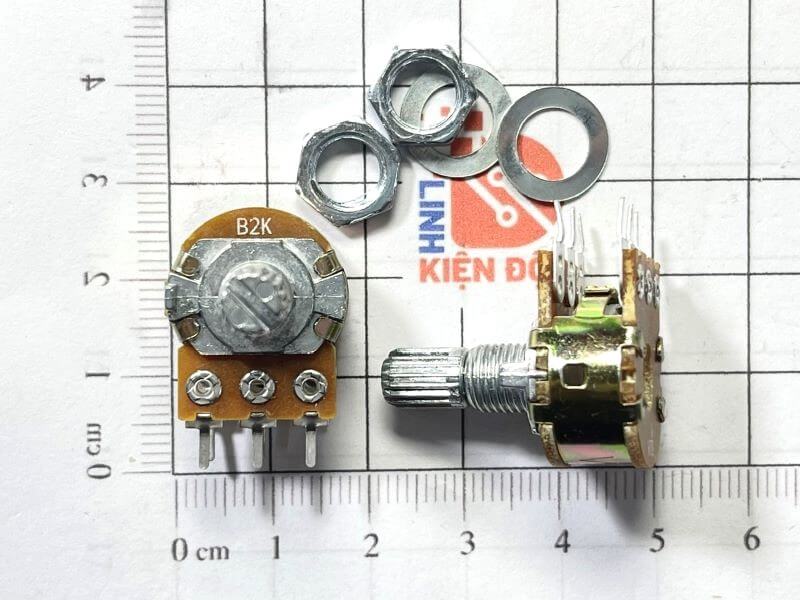 Biến trở đôi B2K WH148 6 chân cán dài 15mm