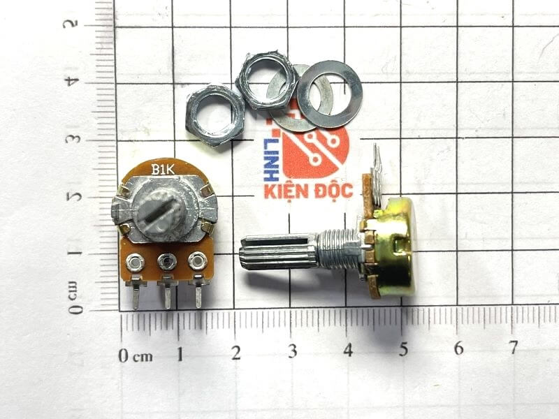 Biến trở đơn B1K WH148 3 chân cán dài 20mm