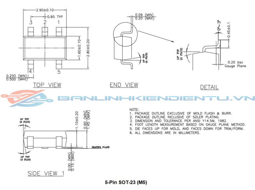 Kích thước MIC5231