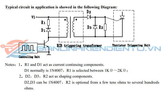 Mạch ứng dụng tiêu biểu