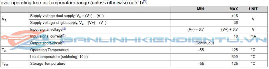 Thông số kĩ thuật INA126U INA126UA IC khuếch đại đo lường SOP-8