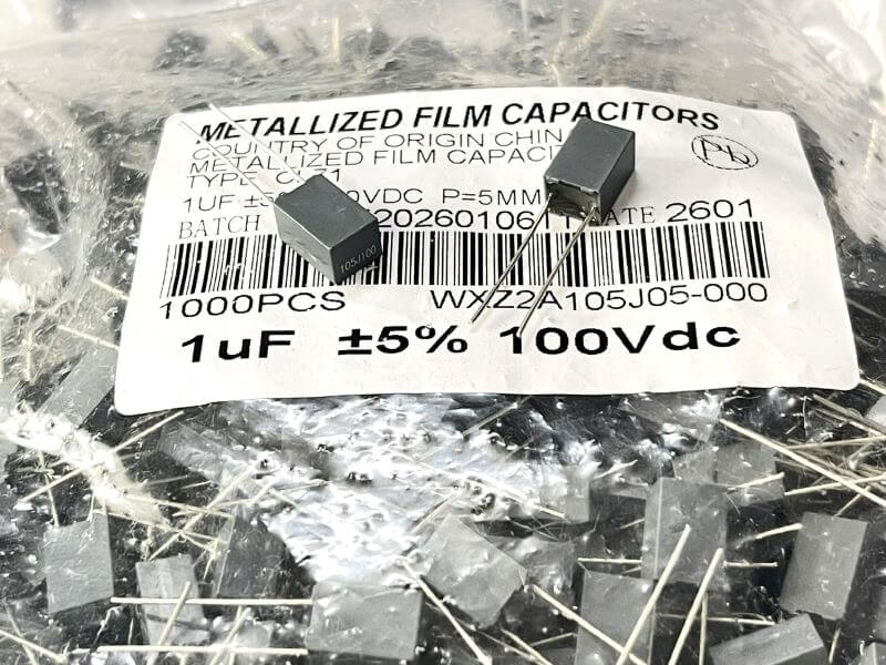 Tụ film 105J 100V 1uf 100V - Ảnh 3