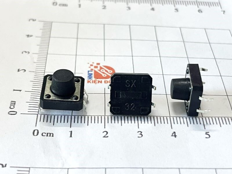 Nút nhấn 4 chân kích thước 12x12x8mm