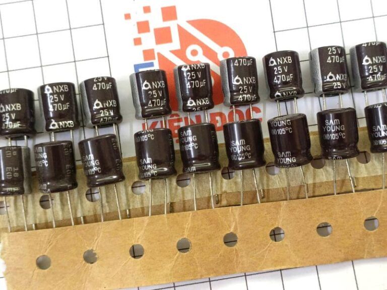 Tụ hoá Samyoung NXB NXG 470uF 25V kích thước 10x12mm - Ảnh 2