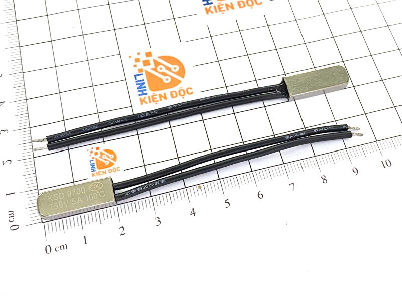 Relay nhiệt KSD9700 100 độ 5A 250V thường đóng - Ảnh 2