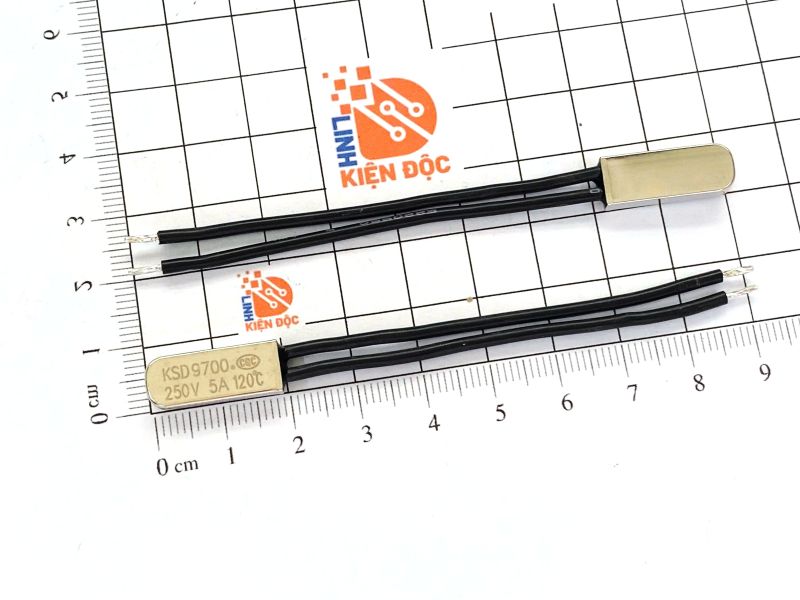 Relay nhiệt KSD9700 120 độ 5A 250V thường đóng - Ảnh 2