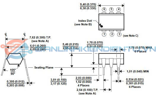 Kích thước MOC3022