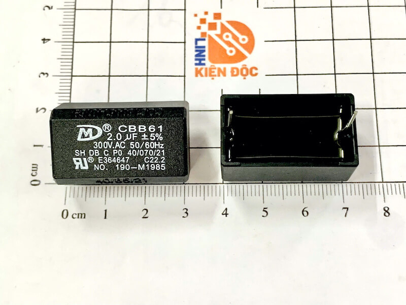 CBB61 2UF 300V chân cắm Smiler