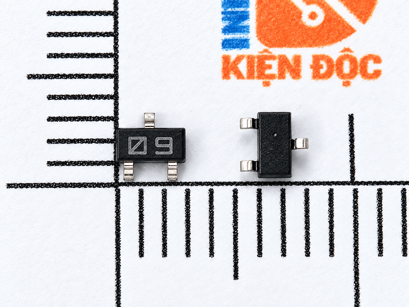 Diode kép 1SS377 kí hiệu O9 kiểu chân SOT23 15V 200mA