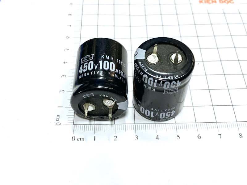 Tụ hóa 100UF 450V NIPPON kích thước 25*30mm