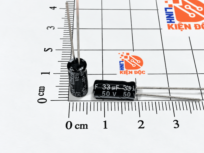 Tụ hoá 50V 33UF CHONGX 5X11mm (Sao chép)