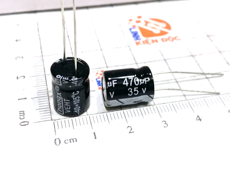 Tụ hoá 35V 470UF CHONGX 10X13mm - Ảnh 2