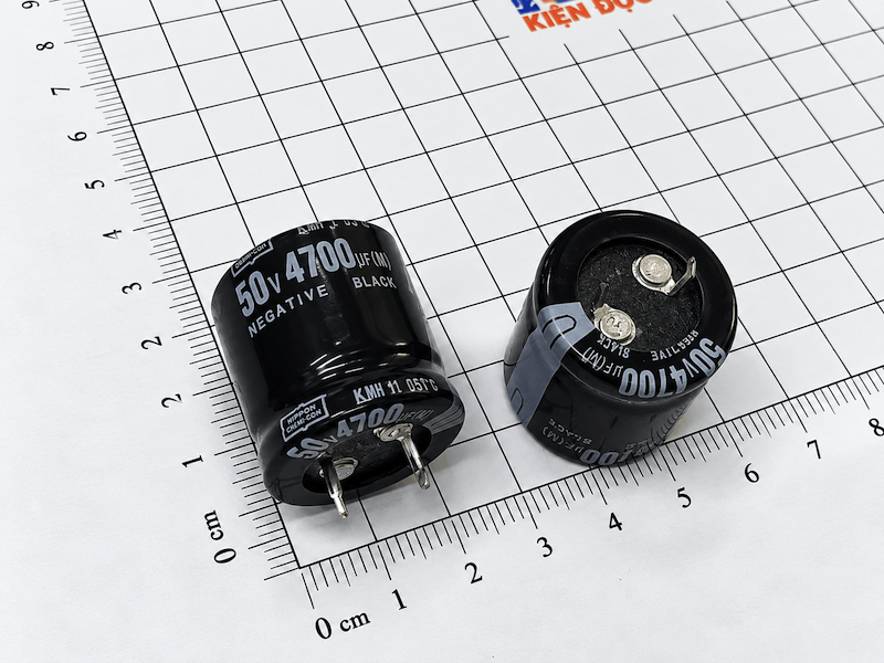 Tụ hóa 50V 4700UF NEGATIVE 25x25mm - Ảnh 2