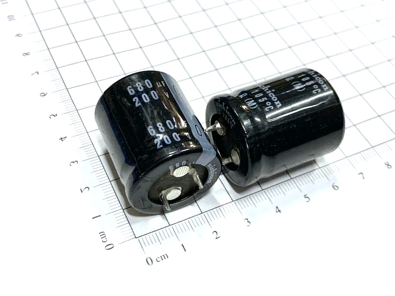 Tụ hóa 680UF 200V 25x30mm - Ảnh 2