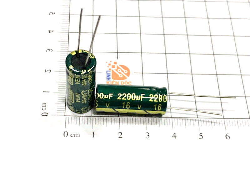 Tụ hóa 16V 2200UF Chongx  kích thước 10*25mm