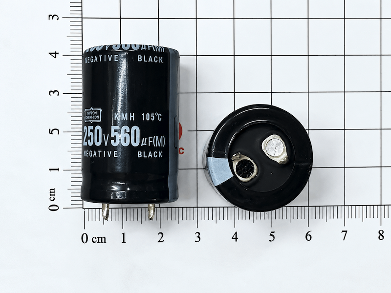 Tụ hóa 560UF 250V NEGATIVE 22*36